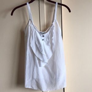 Guess small white sheer NWT tank